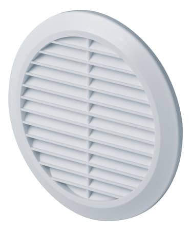 Runt ventilationsgaller T36 fi100-150 vit