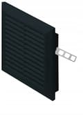 Miniatyrbild 1 av 2: Svart ventilationsgaller T40 140x140