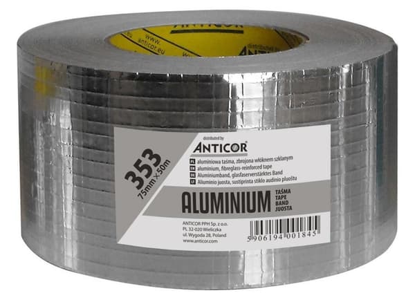 Aluminiumsbånd Aluminio 353, 75 mm x 50 m