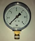 Miniatyrbillede 1 af 4: Varmemanometer RF 63 RAD, fi 63 mm, 0-6 bar, 1/4 tomme radius, kl. 2,5 lodret