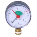 Miniatyrbillede 4 af 5: Varmemanometer HZ 63 RAD, fi 63 mm, 0-4 bar, 3/8 tommer radius, kl. 2,5 lodret