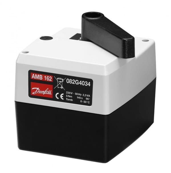 Aktuator til temperaturregulering i centralvarmeanlæg, 3-punkt, AMB 162 5Nm 3p120s 230 V