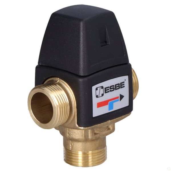 Termostatisk blandeventil VTA322, temperaturregulator 35-60°C, KVS 1,5, 3/4 tomme udvendig