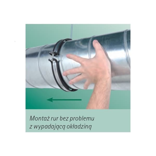 BIS Aero ventilationsklämma med M8-foder 150 mm
