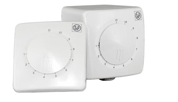 Thyristor-controller REB-1N, overflademonteret til 1-fasede ventilatorer (230V) med effekt over 20W og under 230W, dimensioner 80x80x68