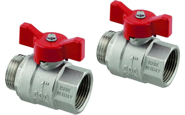 Forniklet kugleventil G1-G1 Uponor Vario