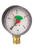 Miniatyrbild 1 av 5: Värmemanometer HZ 80 RAD, fi 80 mm, 0-4 bar, 1/2 tum radian, kl. 2,5 vertikal