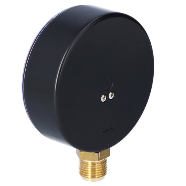 Varmemanometer RF 100 RAD, fi 100 mm, 0-6 bar, 1/2 tomme radius, kl. 2,5 lodret