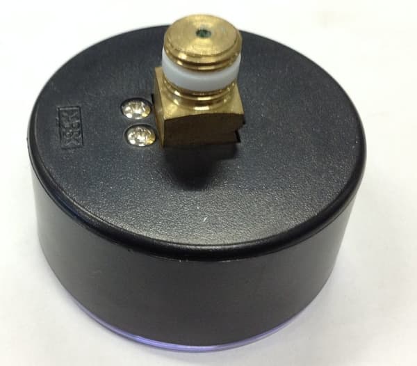 Varmemanometer RF 63 AX, fi 63 mm, 0-6 bar, 1/4 tomme akse, klasse 2,5 vandret