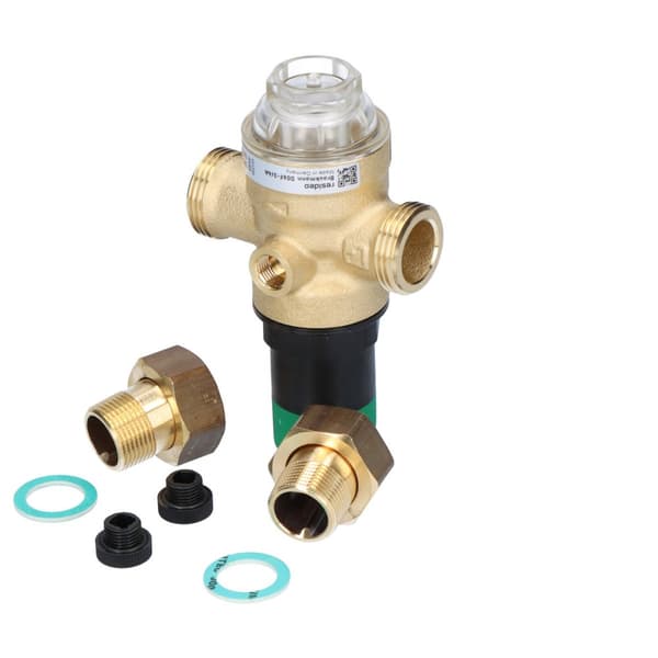 Trykregulator, med fittings, 3/4 tomme