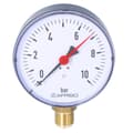 Miniatyrbillede 3 af 4: Varmemanometer RF 100 RAD, fi 100 mm, 0-10 bar, 1/2 tomme radius, kl. 2,5 lodret
