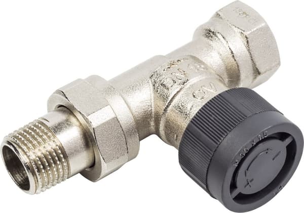 Lige termostatventil - M30x1.5 Rp1/2""