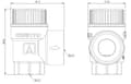 Miniatyrbillede 3 af 3: MSW sikkerhedsventil 1/2 tomme x 3/4 tomme 8 bar til varmtvandsinstallationer