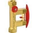 Tacosetter Bypass 100 DN32 balancerings- og måleventil, 20-70 L/min, GW1 1/4 tomme x GW1 1/4 tomme, TB100C, Pb10Bar