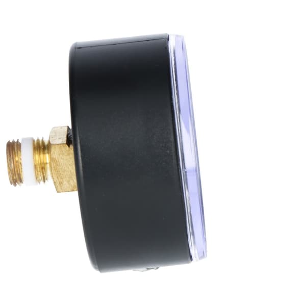 Varmemanometer RF 63 AX, fi 63 mm, 0-10 bar, 1/4 tomme akse, kl. 2,5 vandret (vinkelret forbindelse bag på skiven)