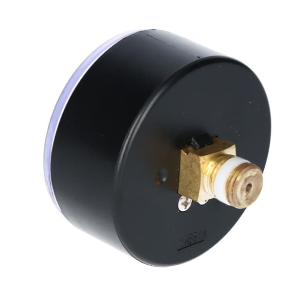 Varmemanometer RF 63 AX, fi 63 mm, 0-10 bar, 1/4 tomme akse, kl. 2,5 vandret (vinkelret forbindelse bag på skiven)