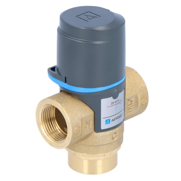 Termostatisk blandeventil ATM 331 DN20 RP 3/4 tommer temperaturområde 20-43 st C, Kvs 1,6 m3/t