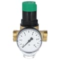 Miniatyrbillede 3 af 3: Trykregulator, med forskruninger, 3/4 tomme, med manometer 0-10 bar