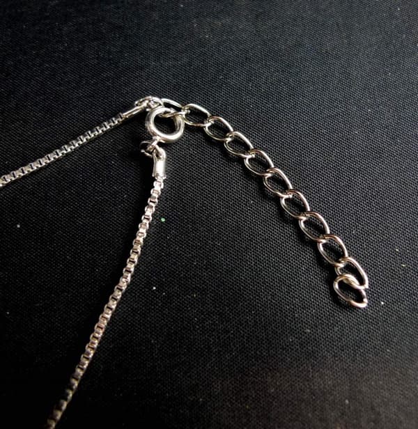 Silverpläterad Ankellänk 24cm + förlängning 4cm