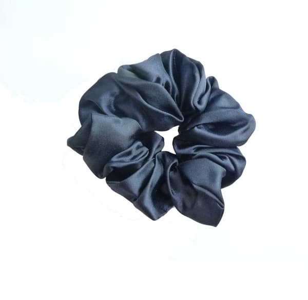Scrunchie Marinblå Polyester
