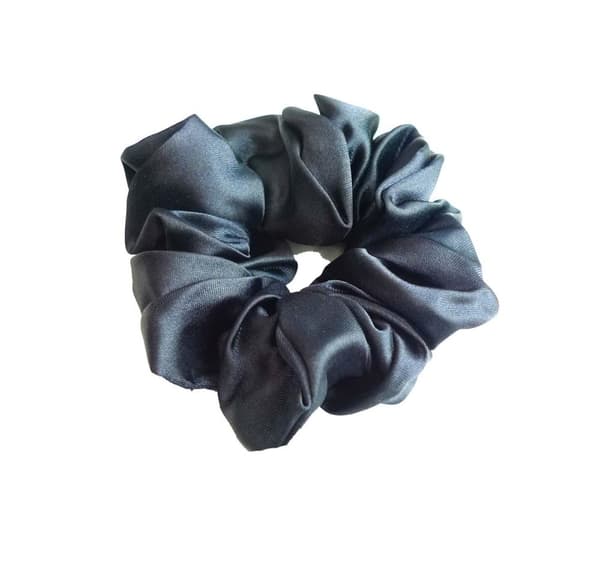 Scrunchie Marinblå Polyester
