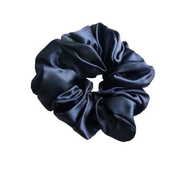 Scrunchie Marinblå Polyester