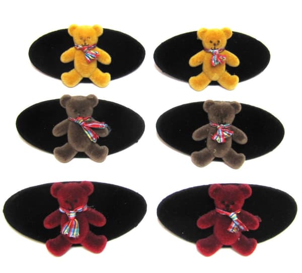 Hårspänne Nallar Gul 2-pack