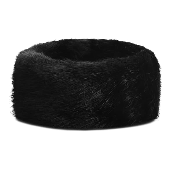 HyFASHION Adults Idaho Fleece Lined Faux Fur Headband Black One Size