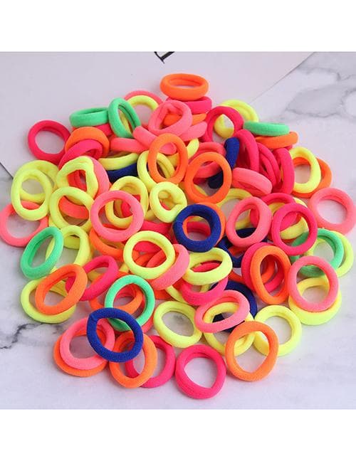 100-pack Tjocka Hårsnoddar (starka färger)