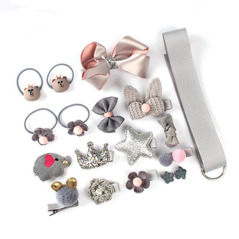 18pcs Hair accessories girls hair clip,hair bands,hair Pins