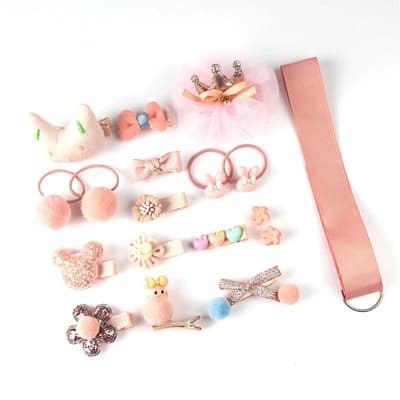 18pcs Hair accessories girls hair clip,hair bands,hair Pins