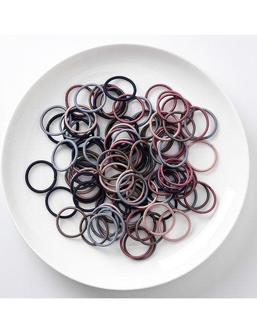 100-pack Hårsnoddar 2,5 cm (flerfärgade)