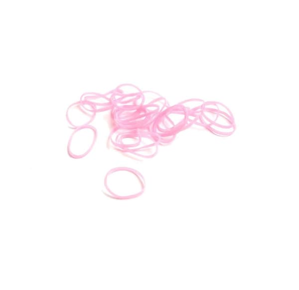 Gummiband för håret 20-pack Rosa