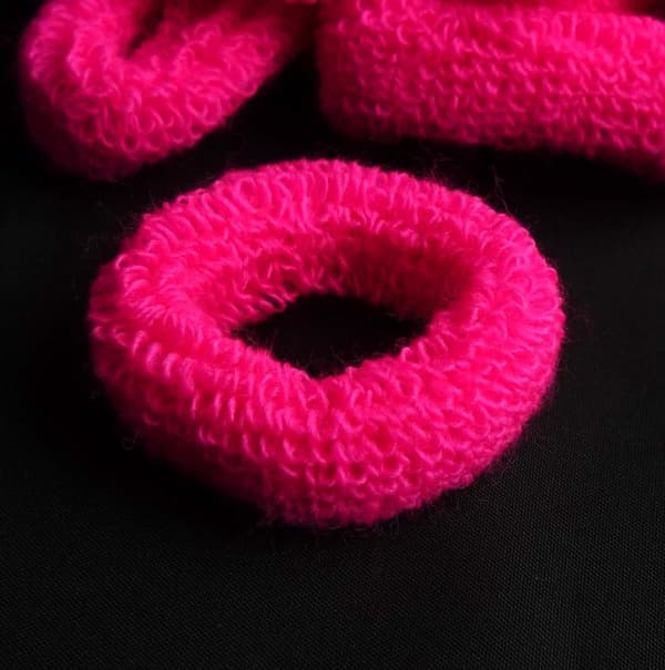 Hårsnodd Stark rosa 12-pack