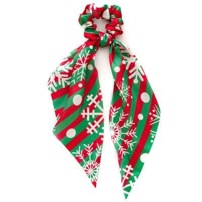 Christmas Scrunchie bue snefnug Julemanden snemand juletræ