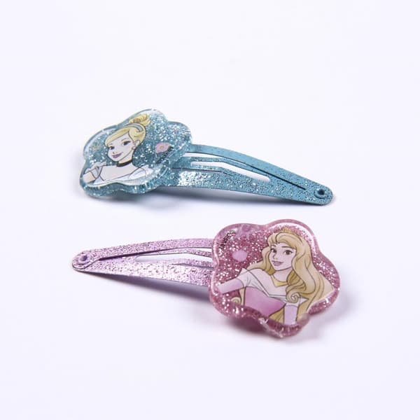 Plåtask med hårtillbehör disney princess 11 delar armband