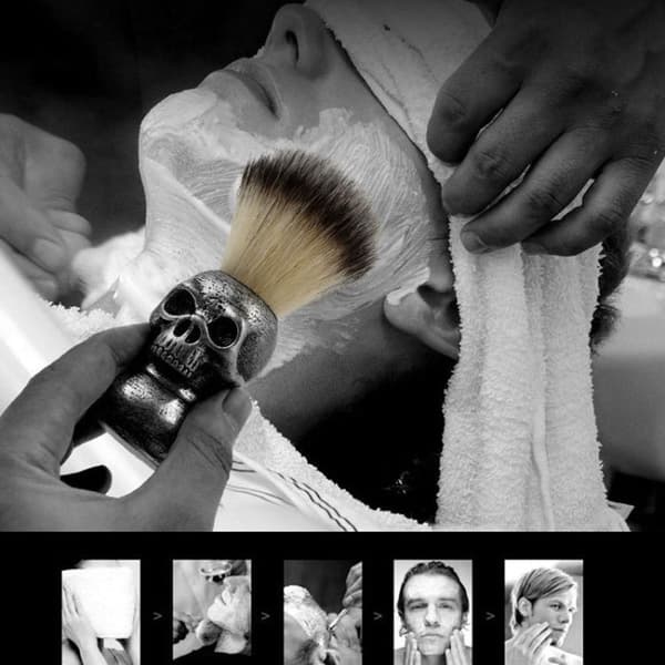 Skull Cleansing Shaving And Foaming Tools Color Classification Robot 