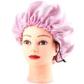 Miniatyrbilde 3 av 4: Sleeping Cap - Satin Hair Care Wedding Bonnet - Justerbar søvnhette rosa