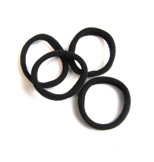 Hårsnoddar Svart 4-Pack