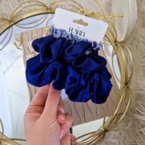 3-pack Scrunchies Hårsnoddar Hårband Håraccessoar - Blå