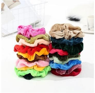 36 stk Fløjlshår Scrunchies, hårbånd, hårbånd, flerfarvede hårbånd