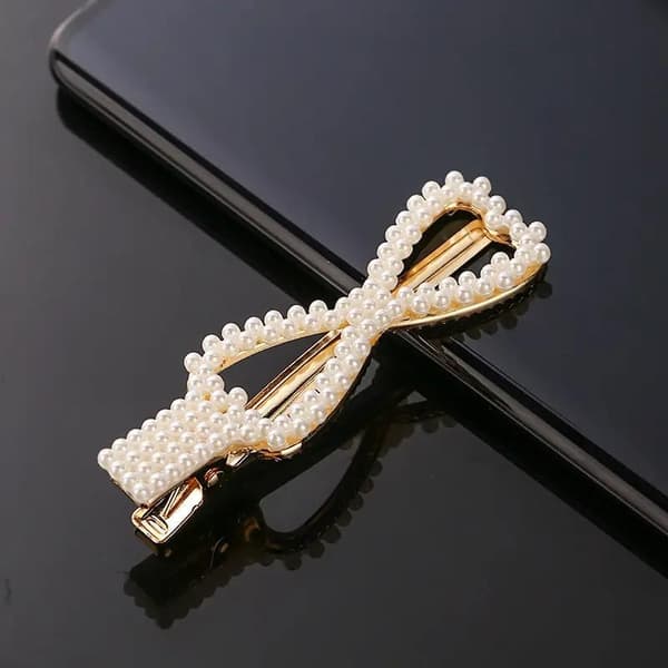 Stilige og elegante hårnåler med sløyfe, krone, hjerte og perler - for kvinner Bow