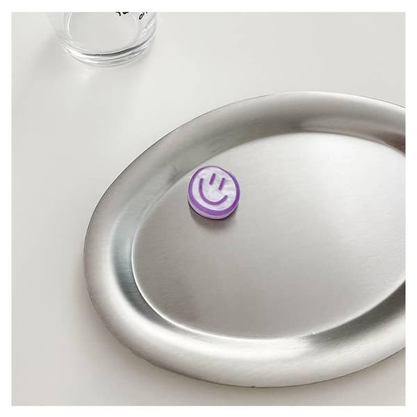 Hårklemme - Smiley - Lilla