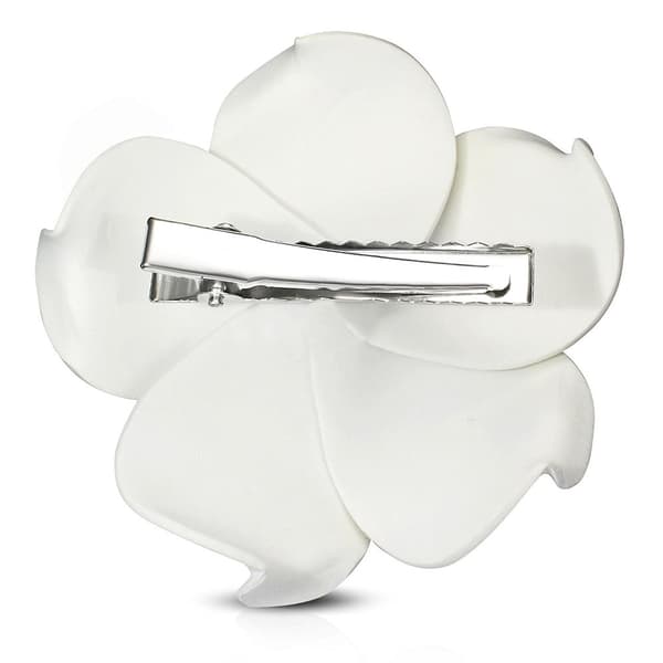 2 st Hårspänne Hårklämma Hår Accessoar -Stor Grön Hawaii Blomma