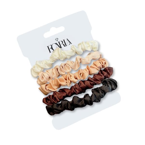5-pack Scrunchies Hårsnoddar Hårband Håraccessoar - Flerfärgad