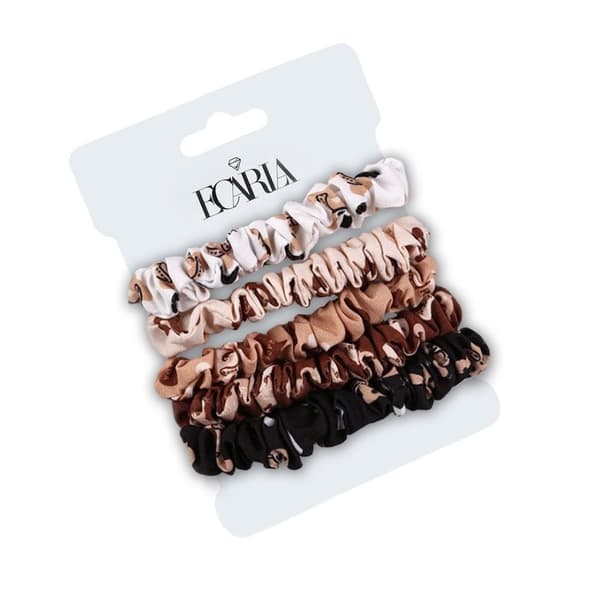 5-pack Scrunchies Hårsnoddar Hårband Håraccessoar - Flerfärgad