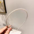 Miniatyrbild 7 av 7: Boho Diadem Hårsmycke Håraccessoar Hårband med Vita Pärlor