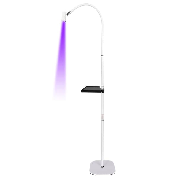 UV-ripsiliima, säädettävä korkeus 135-175 cm, 6W teho,lattian alusta valkoinen, EU-pistoke