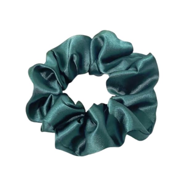 Hårbånd - Scrunchie - Satin - 12 cm - Flere farvevalg