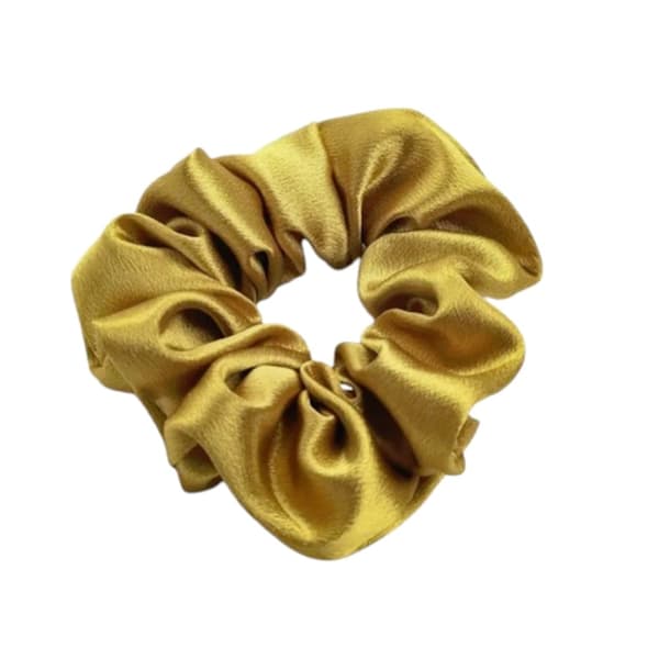Hårbånd - Scrunchie - Satin - 12 cm - Flere farvevalg